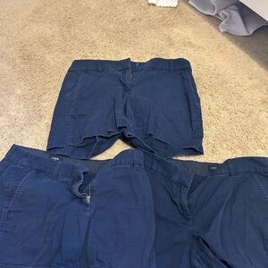 Set of Three Women’s J. Crew Dark Blue Shorts